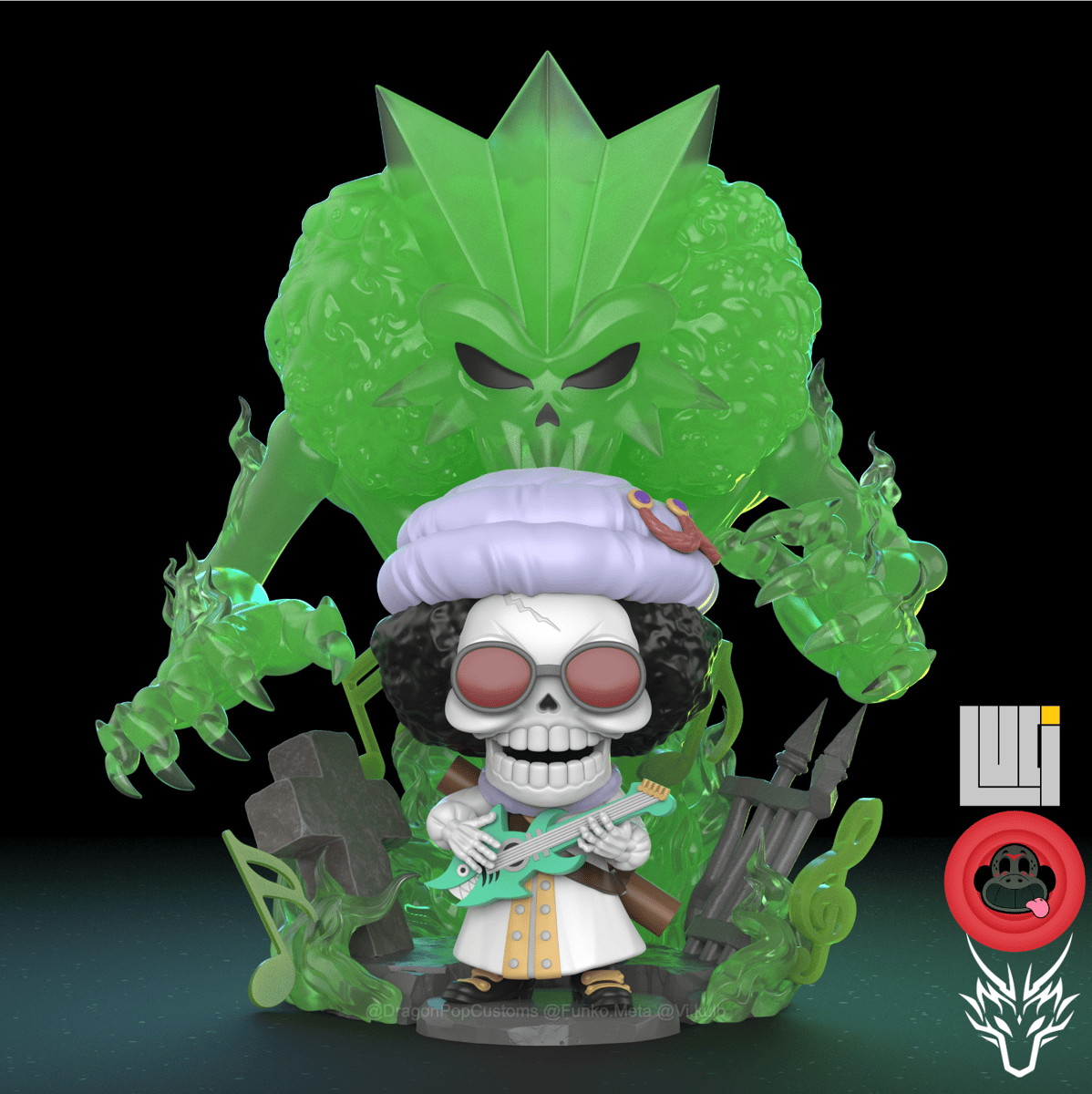 POP ワンピース BROOK ブルック Funko Pop! Vinyl: One Piece - Brook (w/ Guitar) - New York